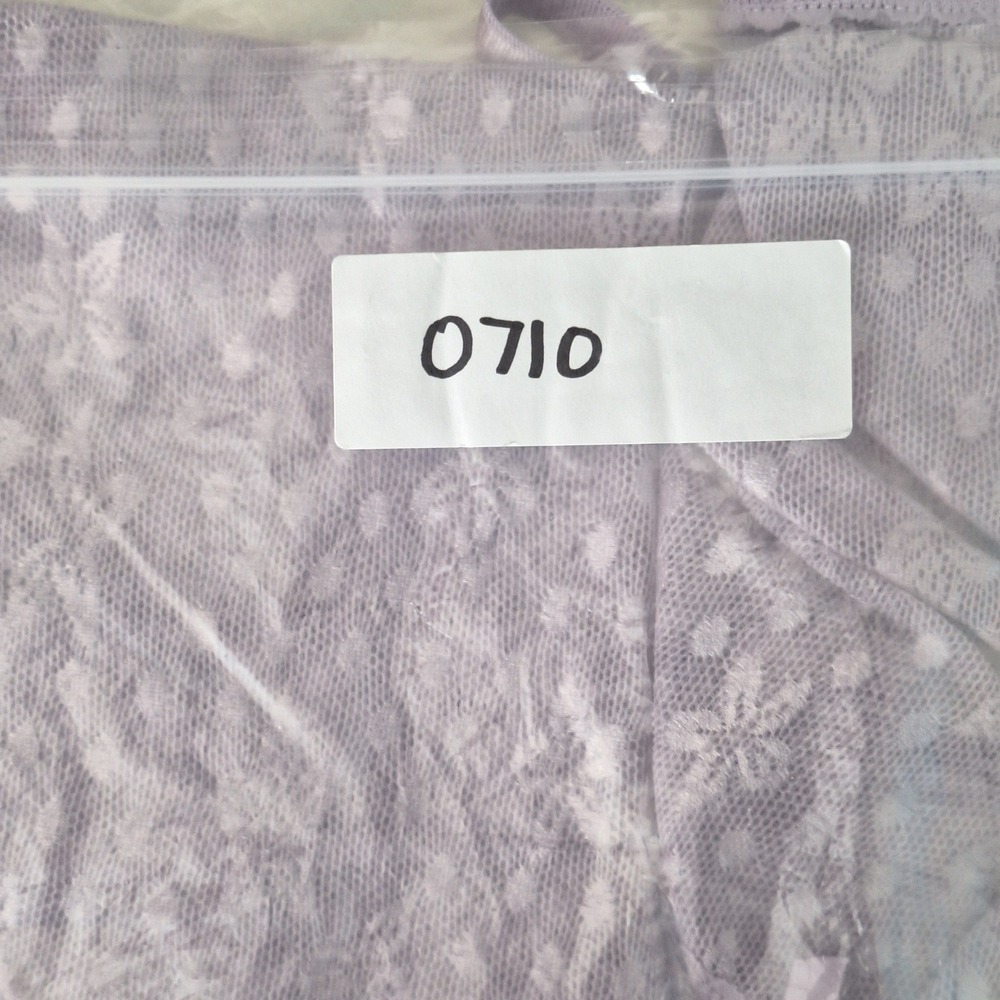 Womens Top Large Purple Fairy Babydoll Y2K Cami Coquette Floral Feminine Sheer - Picture 7 of 7